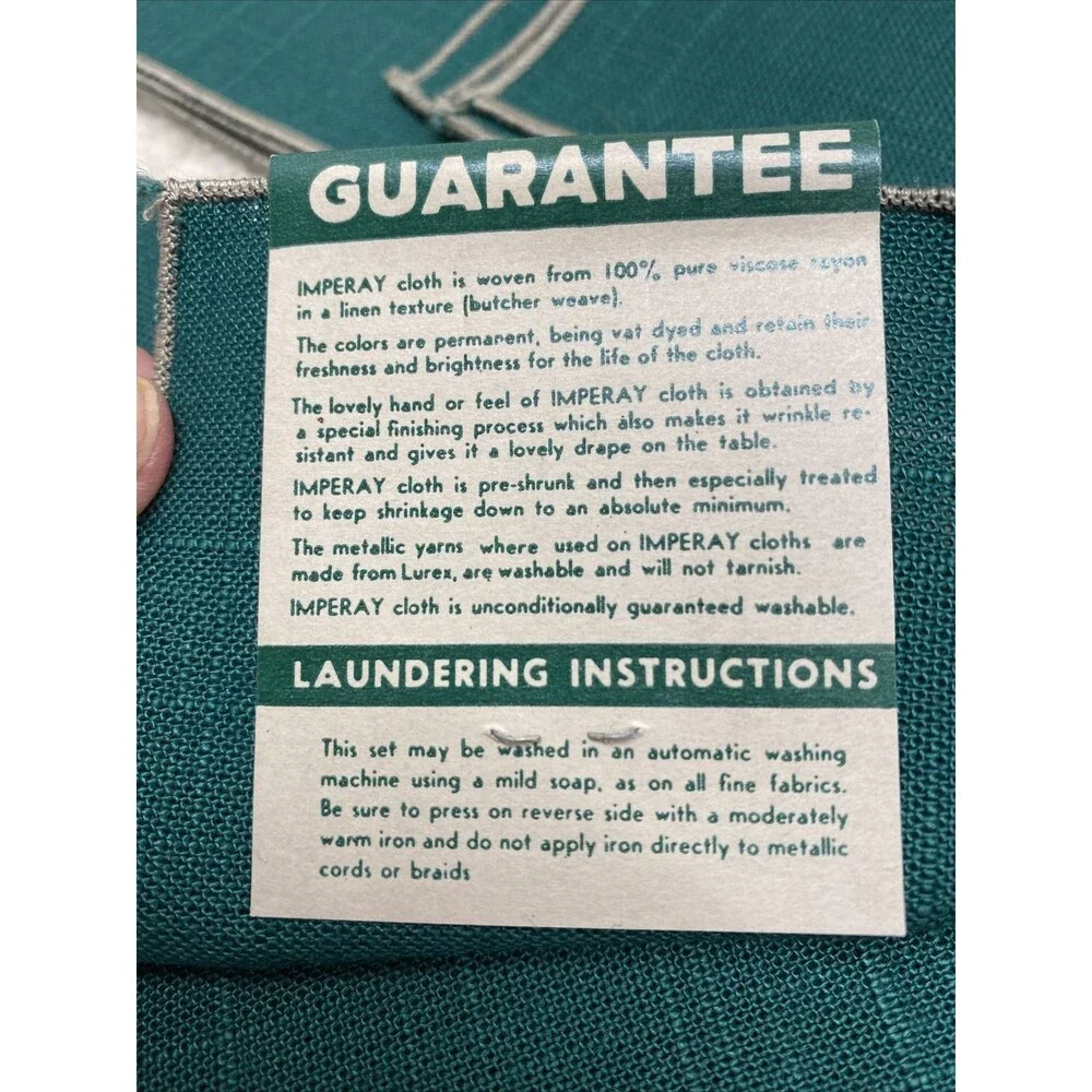 Vtg Imperial Tablecloth 55